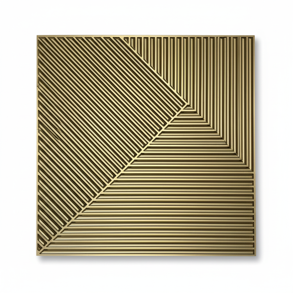 Chevron Fine-Rib 3D Wall Panel — Pack of 12