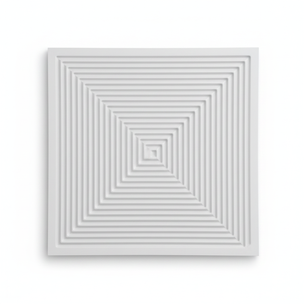 Concentric Square 3D Wall Panel — Pack of 12