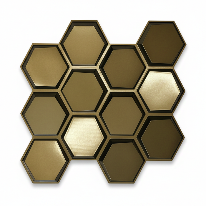 Hexagon 3D Wall Panel — Pack of 12