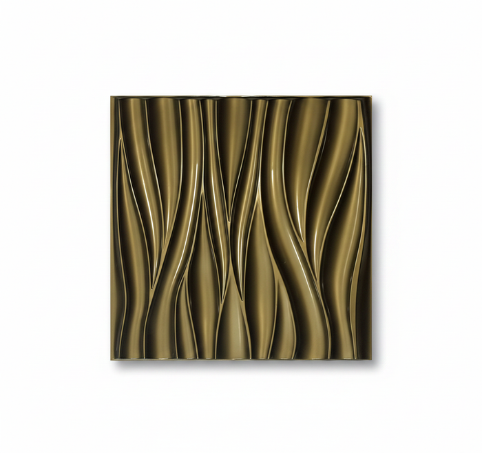 Golden Flame Waves Imported Premium Panel — Pack of 12