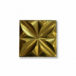 Polished Gold Golden Leaf 3D PVC wall panel — glossy quatrefoil leaf — G&K Sons