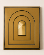 Champagne Gold — Arch / Niche 3D PVC wall panel styled room scene 2 — G&K Sons