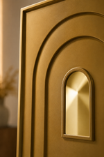 Champagne Gold — Arch / Niche 3D PVC wall panel styled room scene 3 — G&K Sons
