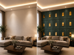 Dark Green — Arch / Niche 3D PVC wall panel styled room scene 4 — G&K Sons