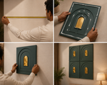 Dark Green — Arch / Niche 3D PVC wall panel styled room scene 5 — G&K Sons
