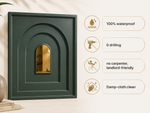 Dark Green — Arch / Niche 3D PVC wall panel styled room scene 7 — G&K Sons