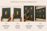 Dark Green — Arch / Niche 3D PVC wall panel styled room scene 8 — G&K Sons