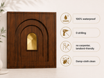 Dark Wooden — Arch / Niche 3D PVC wall panel styled room scene 7 — G&K Sons