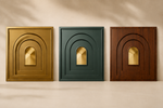Arch / Niche 3D PVC wall panel — styled room scene — G&K Sons