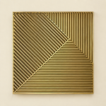 Chevron Fine-Rib 3D PVC wall panel — styled room scene — G&K Sons