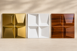 Coffered Square 3D PVC wall panel — styled room scene — G&K Sons