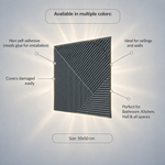 Grey — Diagonal Fan 3D PVC wall panel styled room scene 4 — G&K Sons