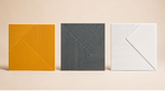 Diagonal Fan 3D PVC wall panel — styled room scene — G&K Sons