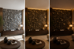Black — Diamond 3D PVC wall panel styled room scene 6 — G&K Sons