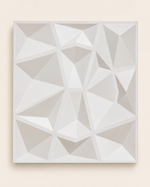 White — Diamond 3D PVC wall panel styled room scene 2 — G&K Sons