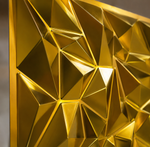 Faceted Crystal 3D PVC wall panel — styled room scene — G&K Sons