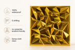 Faceted Crystal 3D PVC wall panel — styled room scene — G&K Sons