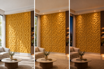 Pebble / Polka 3D PVC wall panel — styled room scene — G&K Sons