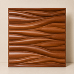 Dark Wooden — Waves 3D PVC wall panel styled room scene 2 — G&K Sons