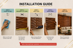 Dark Wooden — Waves 3D PVC wall panel styled room scene 5 — G&K Sons